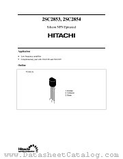 2SC2854 datasheet pdf Hitachi Semiconductor