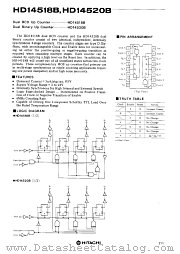 HD14518B datasheet pdf Hitachi Semiconductor