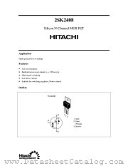 2SK2408 datasheet pdf Hitachi Semiconductor