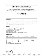 HD74HC533 datasheet pdf Hitachi Semiconductor