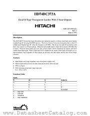 HD74BC373A datasheet pdf Hitachi Semiconductor