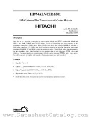 HD74ALVCH16501 datasheet pdf Hitachi Semiconductor