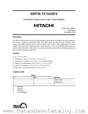 HD74LVC16245A datasheet pdf Hitachi Semiconductor