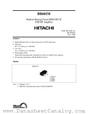 BB601M datasheet pdf Hitachi Semiconductor