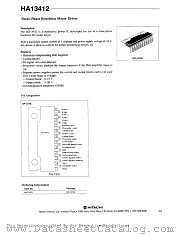HA13412 datasheet pdf Hitachi Semiconductor