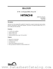 HA13155 datasheet pdf Hitachi Semiconductor