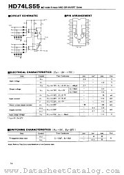 HD74LS55 datasheet pdf Hitachi Semiconductor