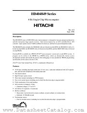 HD4074849 datasheet pdf Hitachi Semiconductor