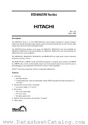 HD404354 datasheet pdf Hitachi Semiconductor