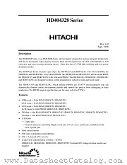 HD404324U datasheet pdf Hitachi Semiconductor