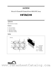 6AM14 (NCH/PCH) datasheet pdf Hitachi Semiconductor