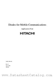 APPLICATION NOTE datasheet pdf Hitachi Semiconductor