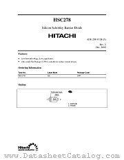HSC278 datasheet pdf Hitachi Semiconductor