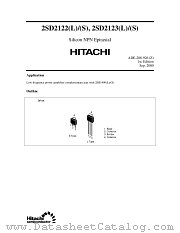2SD2123(L)/(S) datasheet pdf Hitachi Semiconductor