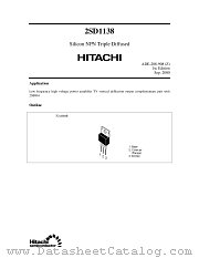 2SD1138 datasheet pdf Hitachi Semiconductor