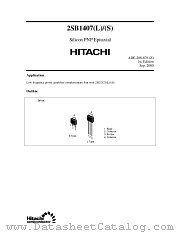 2SB1407(L)/(S) datasheet pdf Hitachi Semiconductor