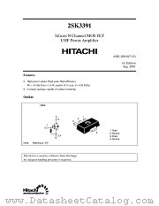 2SK3391 datasheet pdf Hitachi Semiconductor