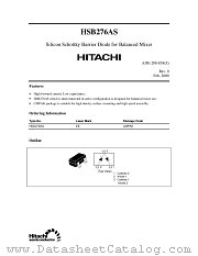 HSB276AS datasheet pdf Hitachi Semiconductor