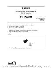 BB503M datasheet pdf Hitachi Semiconductor