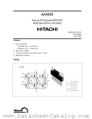 6AM15 (NCH/PCH) datasheet pdf Hitachi Semiconductor