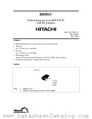 BB501C datasheet pdf Hitachi Semiconductor