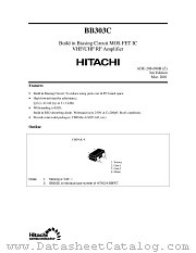 BB303C datasheet pdf Hitachi Semiconductor