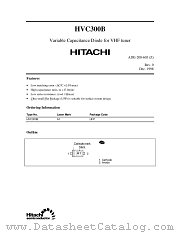 HVC300B datasheet pdf Hitachi Semiconductor