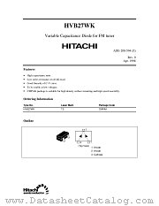 HVB27WK datasheet pdf Hitachi Semiconductor