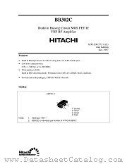 BB302C datasheet pdf Hitachi Semiconductor