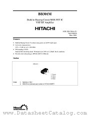 BB301M datasheet pdf Hitachi Semiconductor