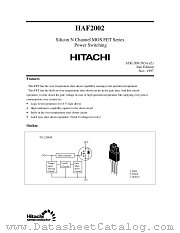 HAF2002 datasheet pdf Hitachi Semiconductor