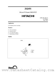 2SJ451 datasheet pdf Hitachi Semiconductor