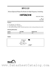HVU133 datasheet pdf Hitachi Semiconductor