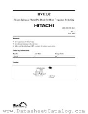 HVU132 datasheet pdf Hitachi Semiconductor
