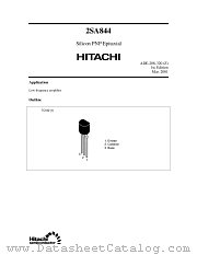2SA844 datasheet pdf Hitachi Semiconductor