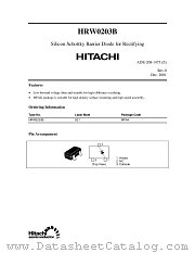 HRW0203B datasheet pdf Hitachi Semiconductor
