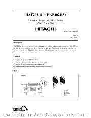 HAF2021(L) datasheet pdf Hitachi Semiconductor