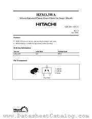 HZM3.3WA datasheet pdf Hitachi Semiconductor