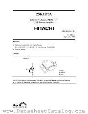 2SK3175A datasheet pdf Hitachi Semiconductor