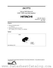 2SC5772 datasheet pdf Hitachi Semiconductor