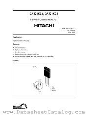 2SK1522 datasheet pdf Hitachi Semiconductor