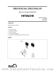 2SK1314(L)/(S) datasheet pdf Hitachi Semiconductor