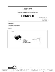 2SD1470 datasheet pdf Hitachi Semiconductor