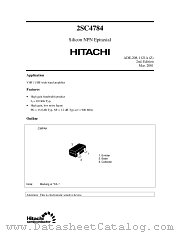 2SC4784 datasheet pdf Hitachi Semiconductor