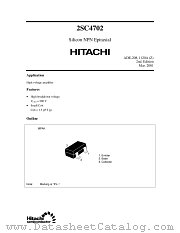 2SC4702 datasheet pdf Hitachi Semiconductor