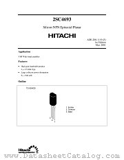 2SC4693 datasheet pdf Hitachi Semiconductor