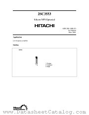 2SC3553 datasheet pdf Hitachi Semiconductor