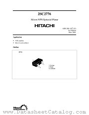 2SC2776 datasheet pdf Hitachi Semiconductor