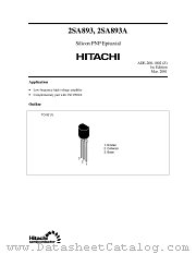 2SA893A datasheet pdf Hitachi Semiconductor