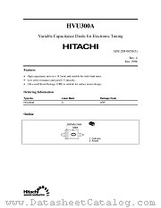 HVU300A datasheet pdf Hitachi Semiconductor